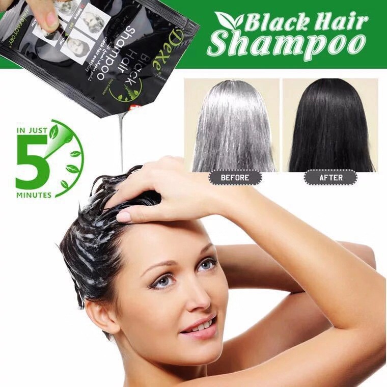 Hair Spray Color - 10 قطع من شامبو الشعر الأسود