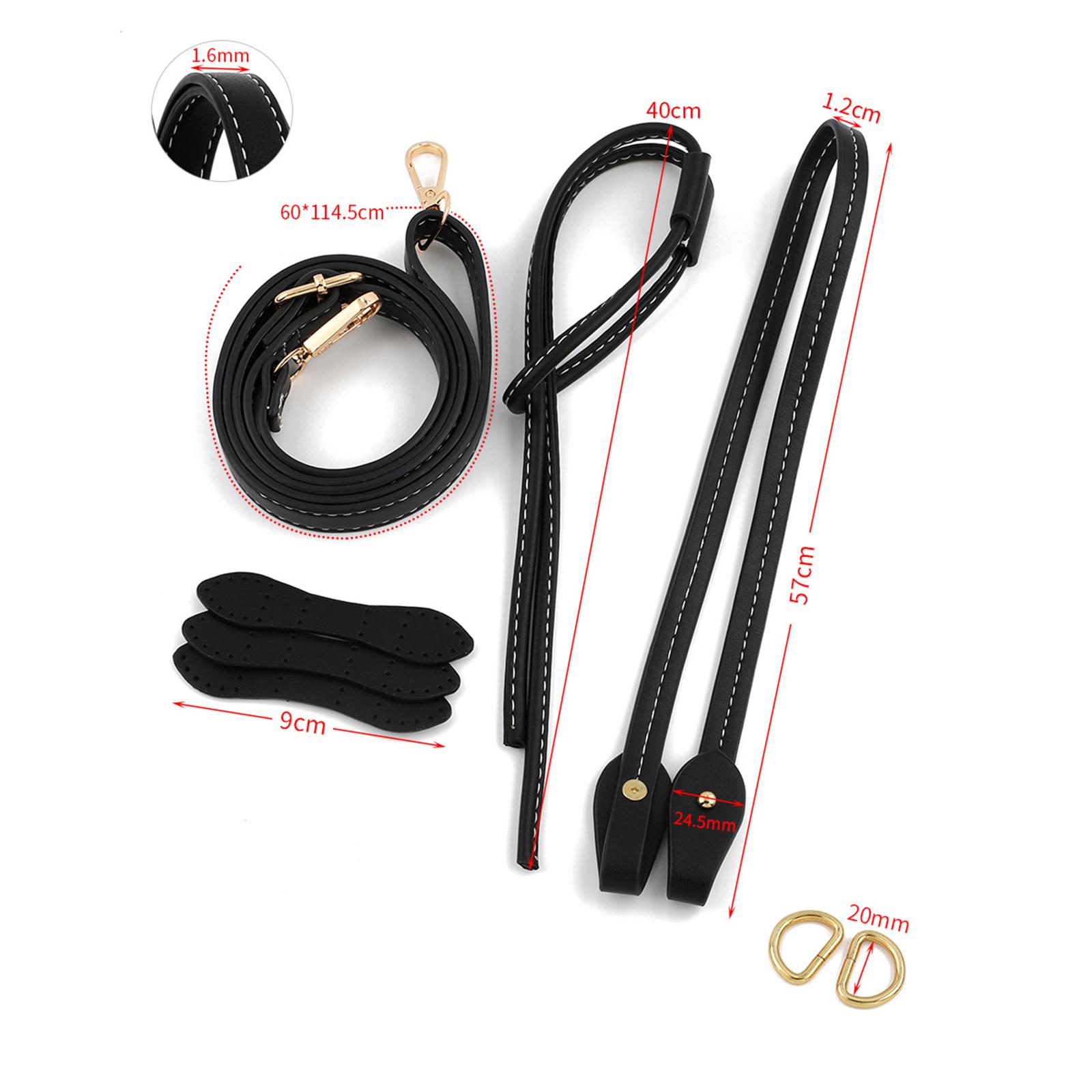 D Ring Strap - طقم مقبض حقيبة كروشيه يدوي الصنع،