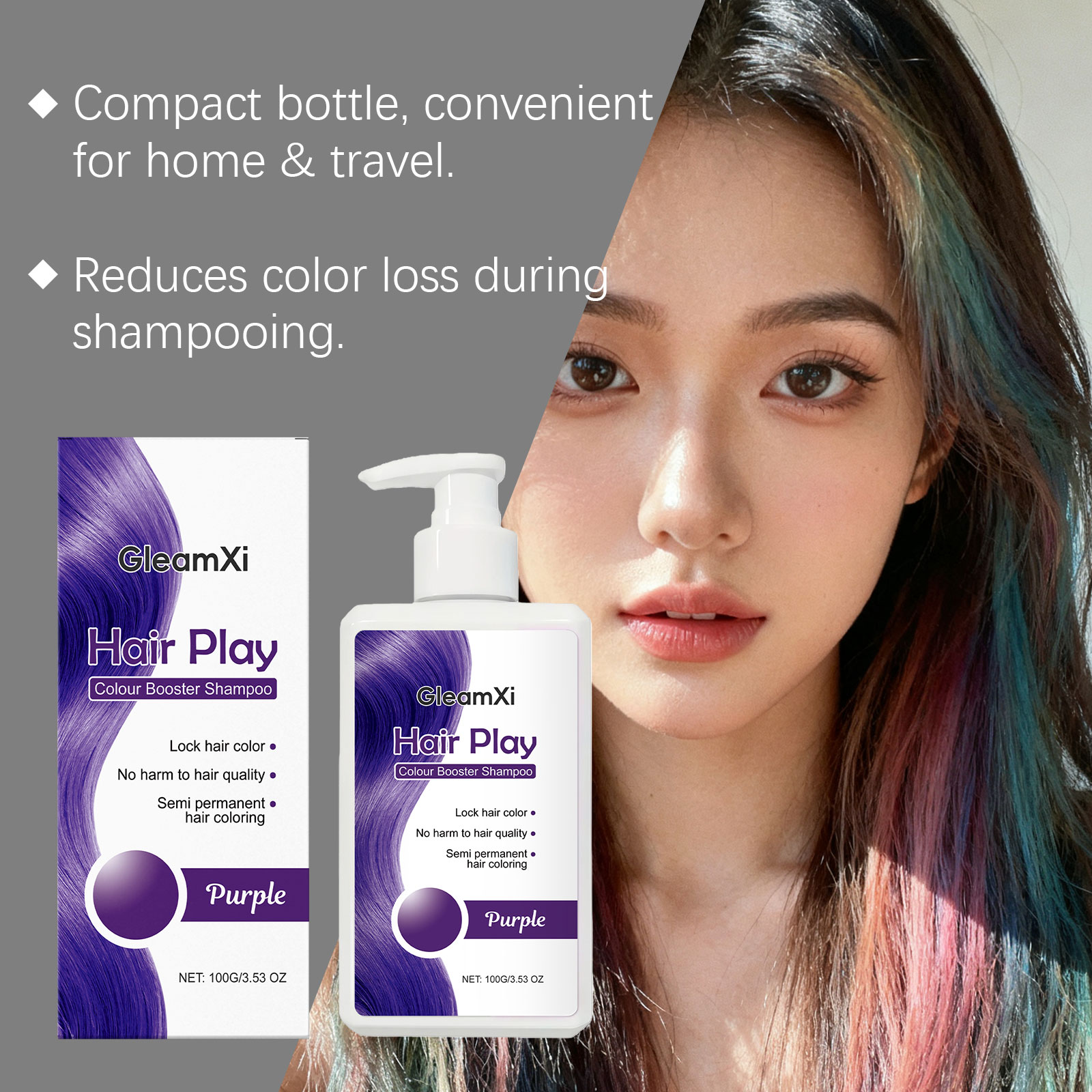شامبو لتعزيز لون الشعر، يمنح ل - مراجعة Hair Spray Color وسعره