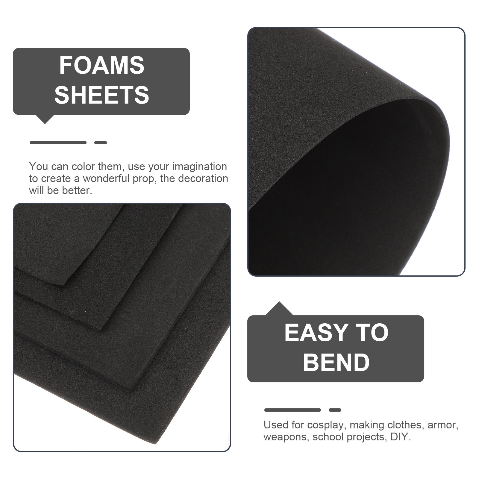 4 قطع من ألواح الفوم إيفا للاس - مراجعة Cosplay Prop Foam Board وسعره