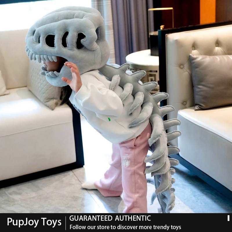 قبعة ديناصور هيكل عظمي قطيفة ك - مراجعة Cosplay Fire Prop وسعره