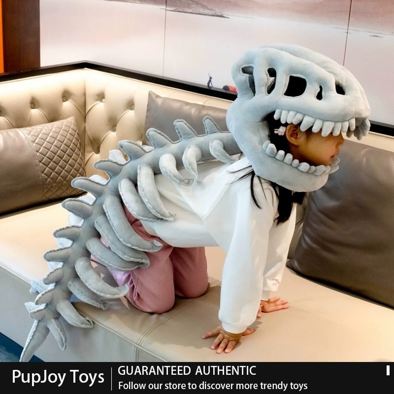 قبعة ديناصور هيكل عظمي قطيفة ك - مراجعة Cosplay Fire Prop وسعره